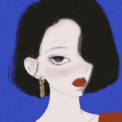 女生孤独伤感头像手绘