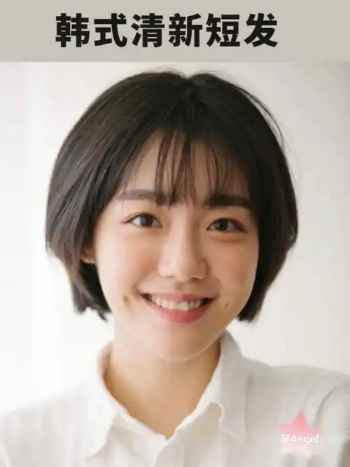 适合圆脸肉肉脸的短发减龄又甜美