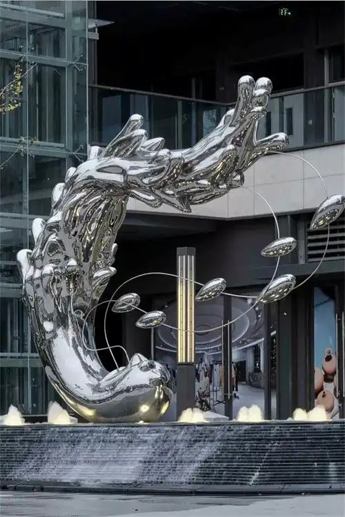 庭院景观小品——水浪_无锡格物景观雕塑工程有限公司