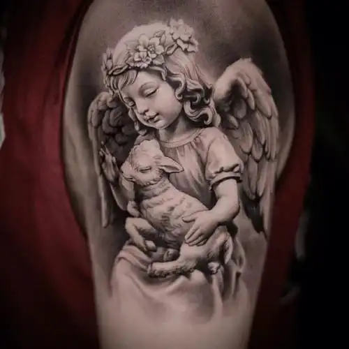 天使题材纹身