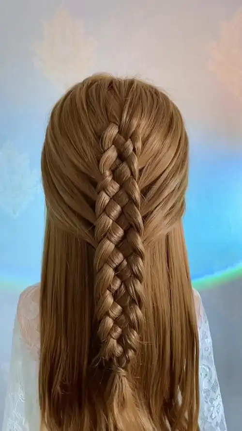 我要上热门生活日常编发五股辫教程五股编加头发教程来了