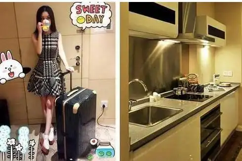 赵丽颖豪宅内景一览, 客厅豪华, 厨房是亮点!