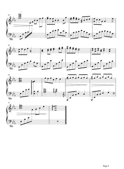 小酒窝钢琴谱林俊杰小酒窝长睫毛是你最美的记号