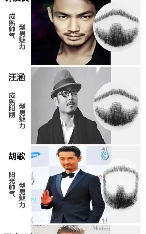 男士胡子假胡子仿真假胡须自然逼真胡子道具易容演出八字胡络腮胡 包