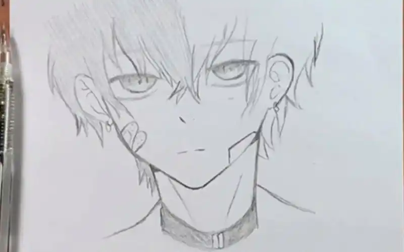 简单绘制帅气的动漫人物头像-小霜咩咩-默认收藏夹-哔哩哔哩视频