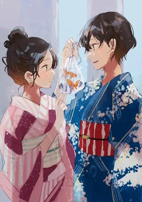 【日本插画师 flycoco 一组含苞待放的青春少女插画作品】