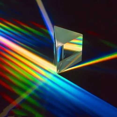 光学反射异形镜片透镜镀膜玻璃三棱镜吊坠