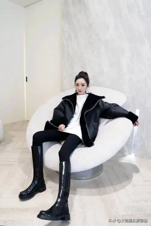 杨幂"黑色系"穿搭好高级!冬天这么穿,"一身黑"也时髦不沉闷