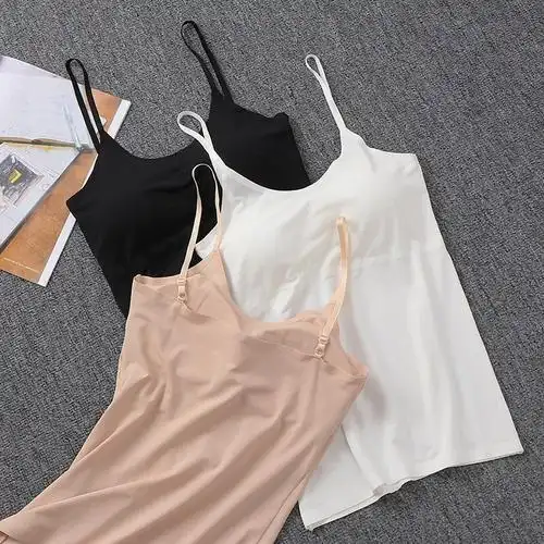 波迷娜bomina冰丝长款吊带文胸内衣打底防走光抹胸裹胸学生高中少女