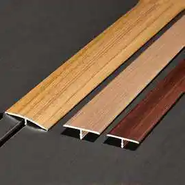 铝合金木纹t型收边条木地板压条瓷砖扣条门槛条门口接缝收口线条
