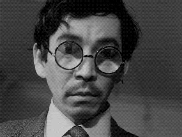 眼镜短发黑色领带gif动图_动态图_表情包下载_soogif