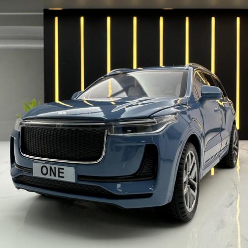 1:24新能源理想one 合金车模型 suv越野车 灯光喇叭 收藏摆件装饰