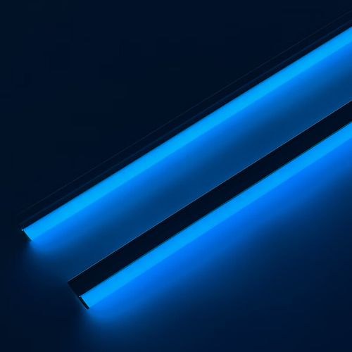 金鑫运led冰蓝色t5一体化氛围灯管酒吧展柜ktv氛围吊顶t8天蓝色220v