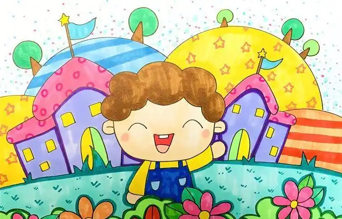 小学生学校漫画简笔画搜索 简笔画图片大全-普车都