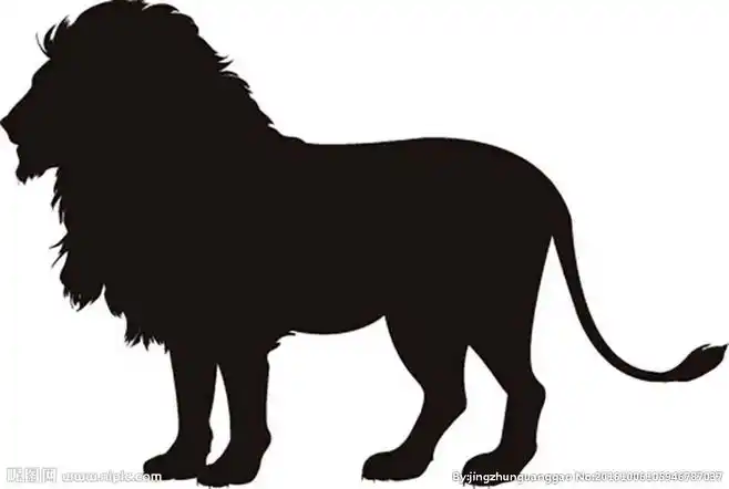 狮子剪影