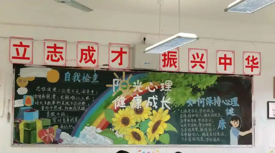 阳光心理健康成长临川一中开展主题黑板报评比活动