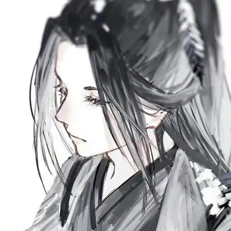 清冷到极致的古风动漫男生头像,简约风格是不错的选择