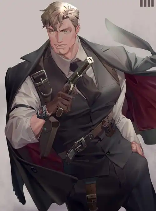 西装暴徒,满屏的荷尔蒙! - 插画 - 摸鱼网 - ∑(っ°Д°;)っ 让世界