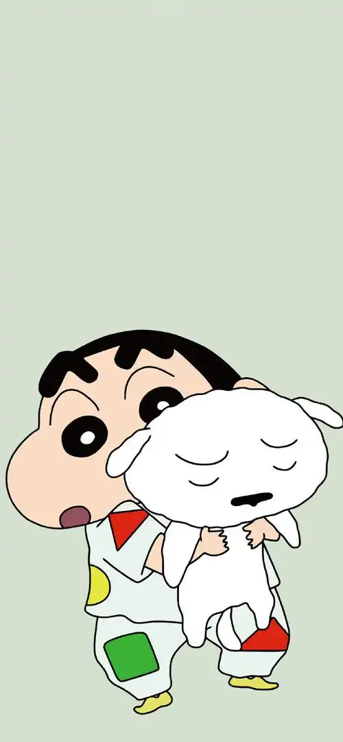 "蜡笔小新"全是小新,一张粉色和一张绿色的主屏壁纸在最后2张#iphone