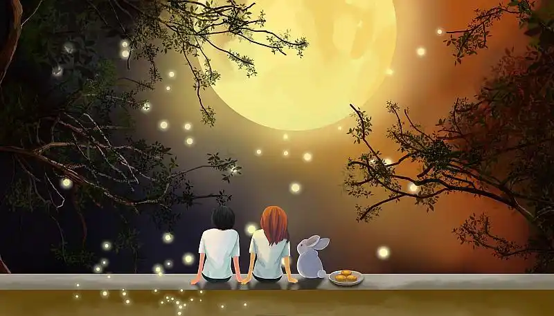 乐寄相思,月圆中秋游园会等你来玩~中秋节,月光光, 全家一起看月亮