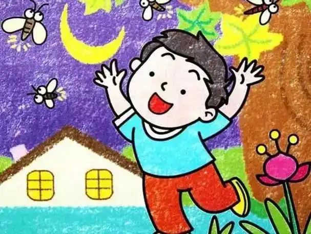 24幅儿童创意美术画作品:场景涂鸦,画出孩子们的欢乐瞬间