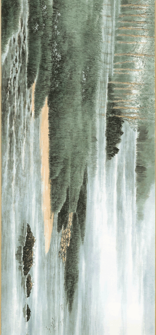 美极了今天我们用一幅水墨魔都动态长卷为您庆贺