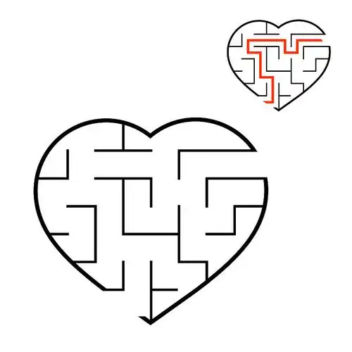 抽象迷宫教育游戏的孩子