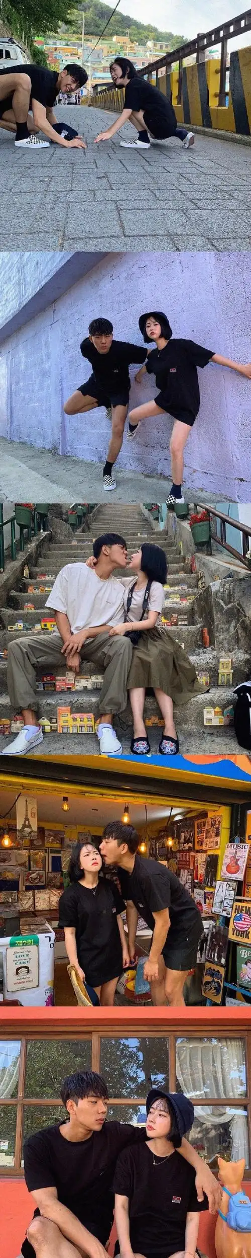 搞怪又甜蜜的情侣合照姿势,迟早可以用上!_高清图集_新浪网