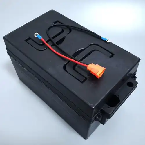 加厚电动车电池盒48v20a三轮车电瓶壳移动充电手提铅酸塑料盒子