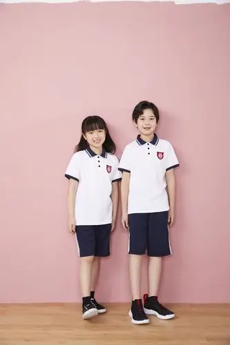 李宁 儿童班服校服2020新款男童女童短袖polo衫 yplp072-1