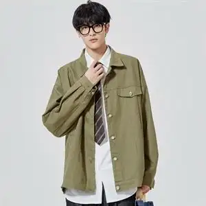春秋外套男抖音百搭港风韩版休闲夹克男宽松学生1016-1 jk002 p50图片