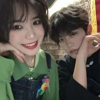 超甜真人情侣头像高清图片