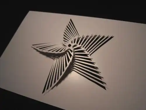 立体构成 构造造型结构剪纸纸雕 纸艺 作业 a4作品f0040