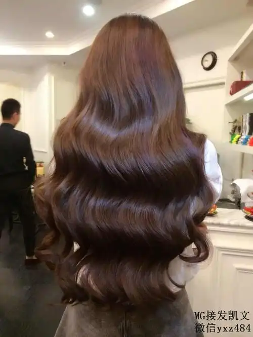 背影杀手 挑染 渐变色 接发 长发 卷发 美发 发型 美图长发及腰发型
