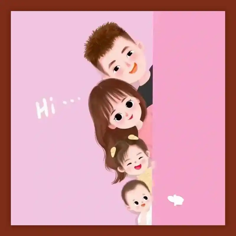 一家四口姐弟头像 二人世界很甜蜜 四口之家甜蜜蜜