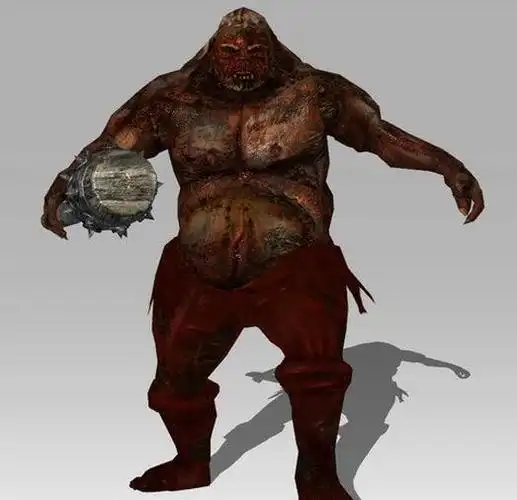 cg模型下载胖胖的僵尸怪高模带动画