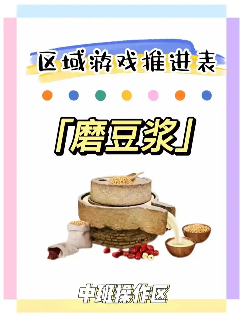 区域游戏《磨豆浆》推进表.