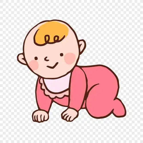 可爱卡通婴儿宝宝矢量素材