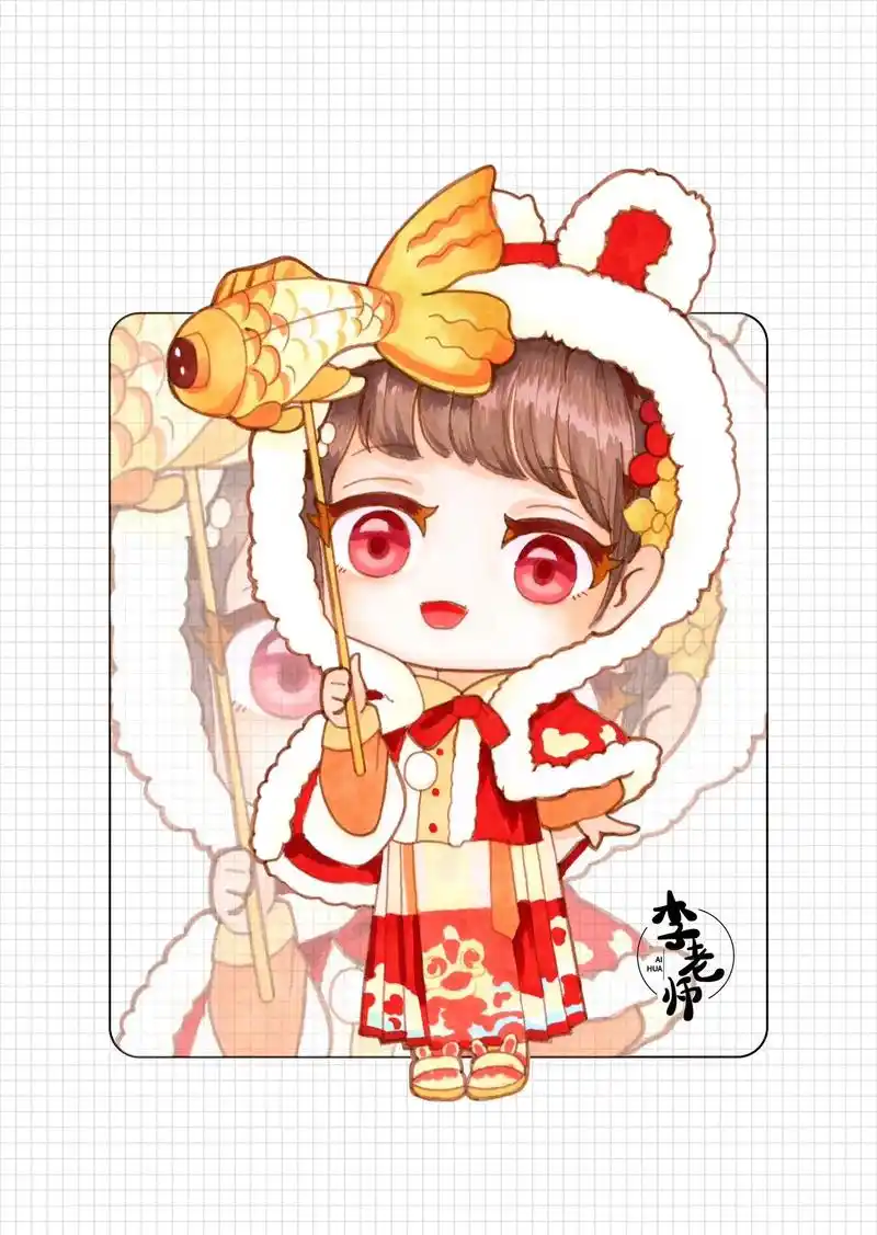 q版古风少女.#马克笔手绘 #少儿美术 #漫画 #q版 #新 - 抖音