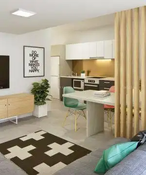 50平米一室一厅小户型装饰样板