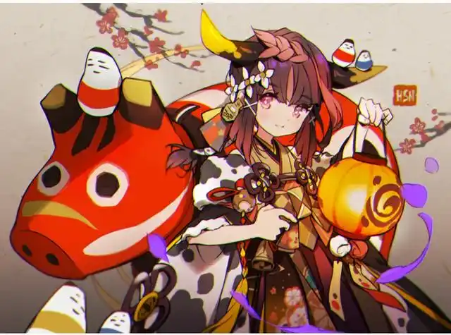 拟人画师笔下的中国牛年,张张色彩鲜明,寓意深刻