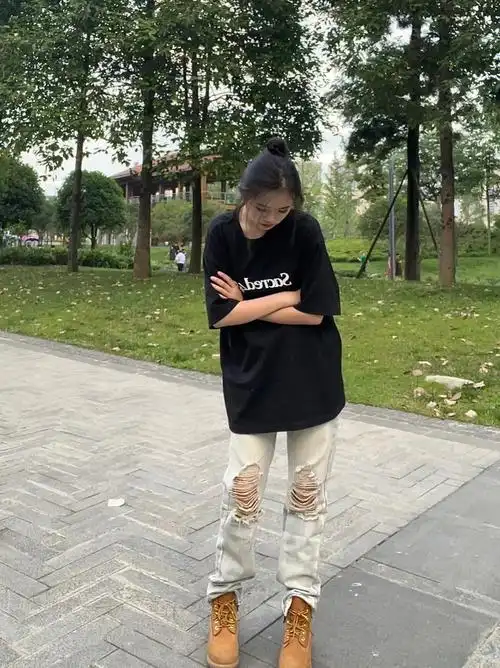 17051kg夏日高个子女生无性别穿搭