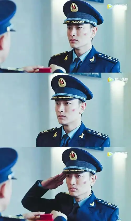 贾乃亮军装太帅了