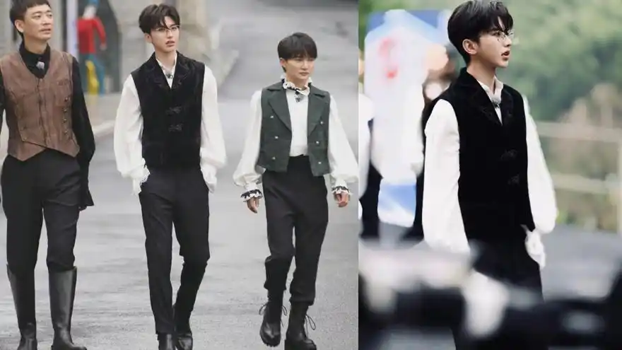 《奔跑吧》景宁路透 蔡徐坤周深宫廷风造型帅气吸睛