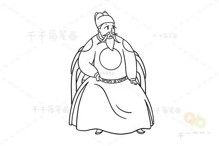 明朝皇帝简笔画q版