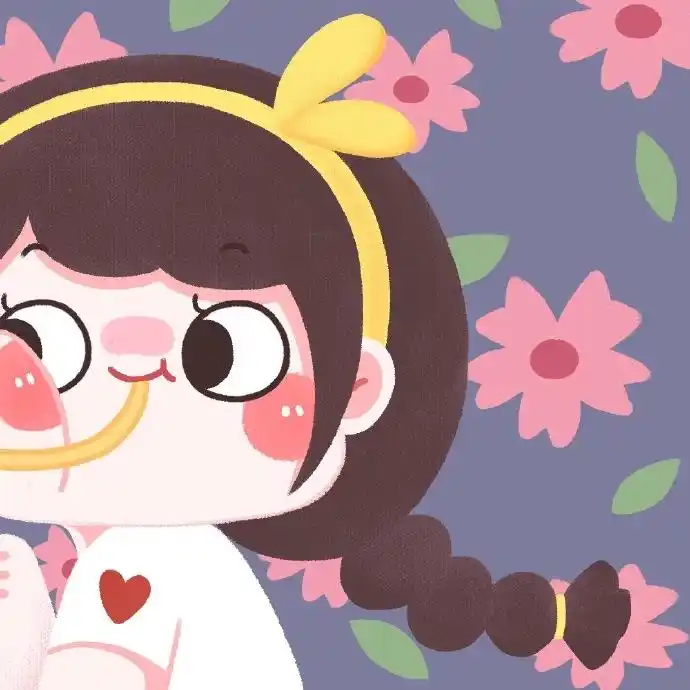 愿世间所有的相遇 都有始有终可爱卡通情侣头像