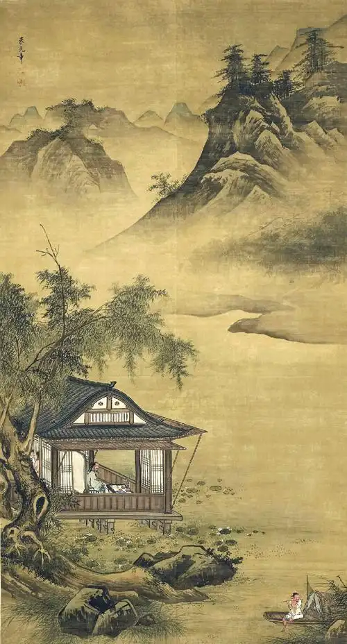 院体技法,文人情怀,刘俊绘《爱莲图》