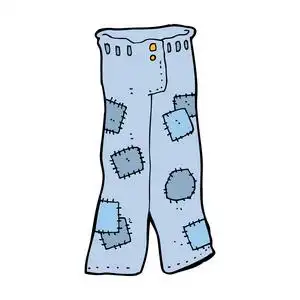 牛仔裤卡通图片