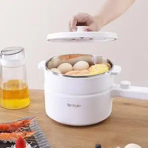 ankale电煮锅小型多功能电锅家用全能一体不粘宿舍锅学生电热火锅