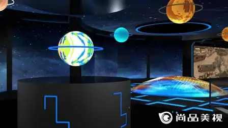 尚品美视-全息投影科技展馆多媒体展馆3d裸眼全息投影锦博科技城动画